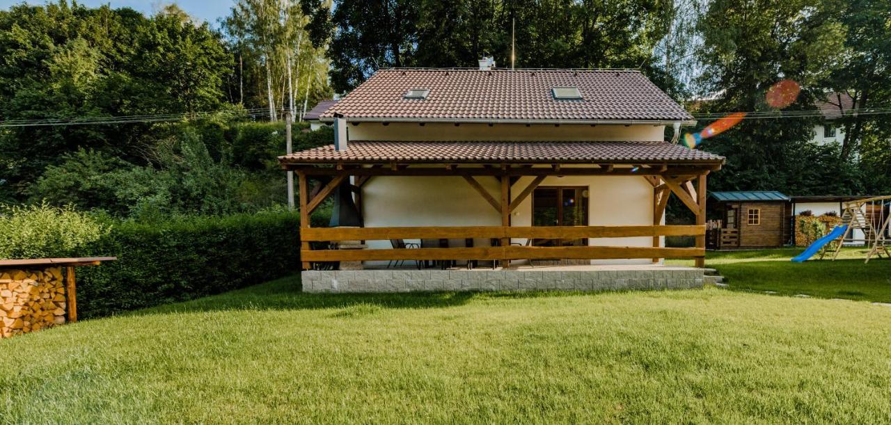 Na Zelivce Chalupa Gabriela Exteriör bild