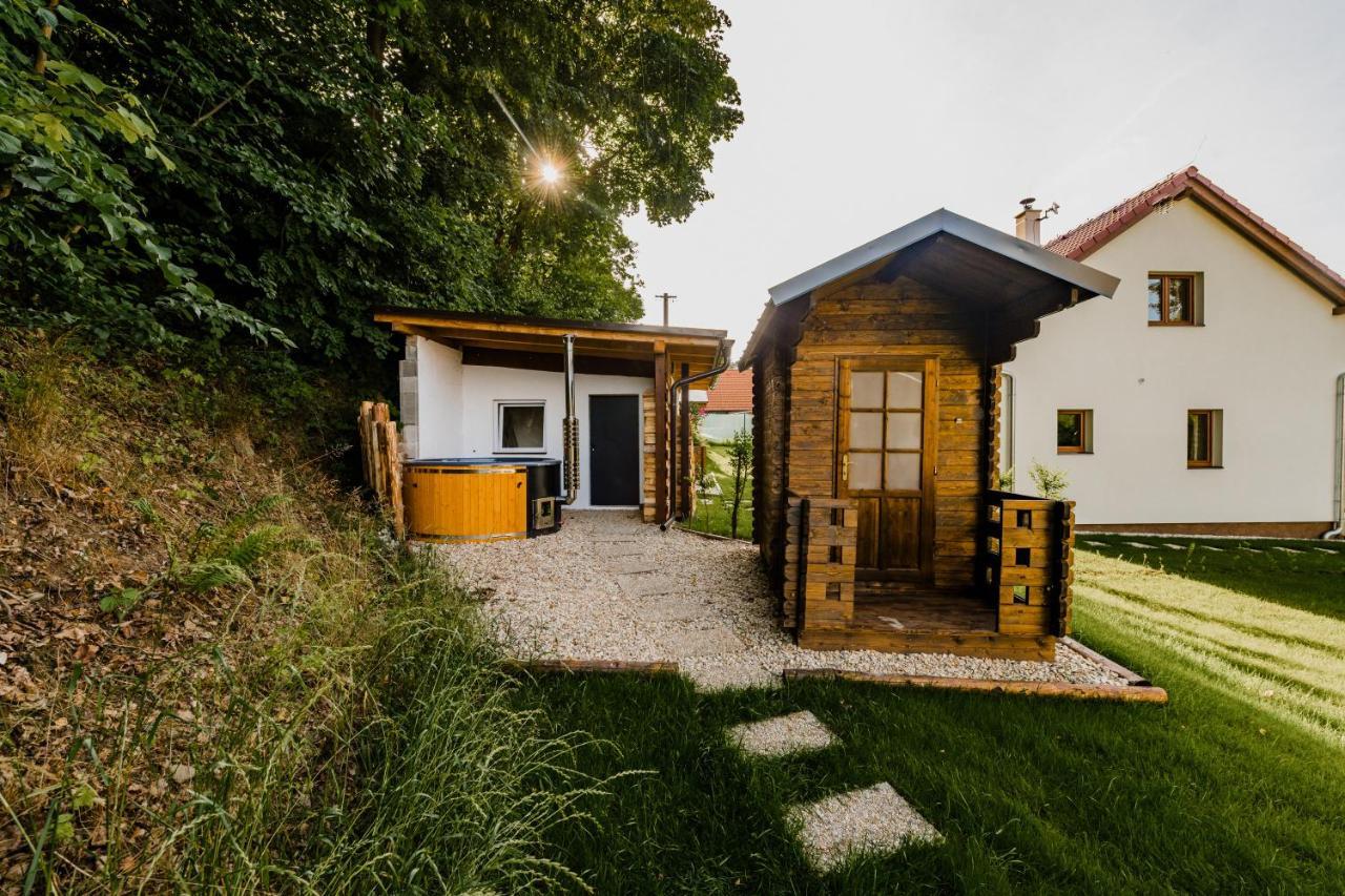 Na Zelivce Chalupa Gabriela Exteriör bild